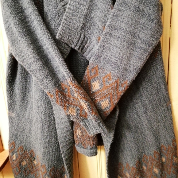 Vintage Pima Cotton Cardigan Sweater Duster, OS - Picture 3 of 7